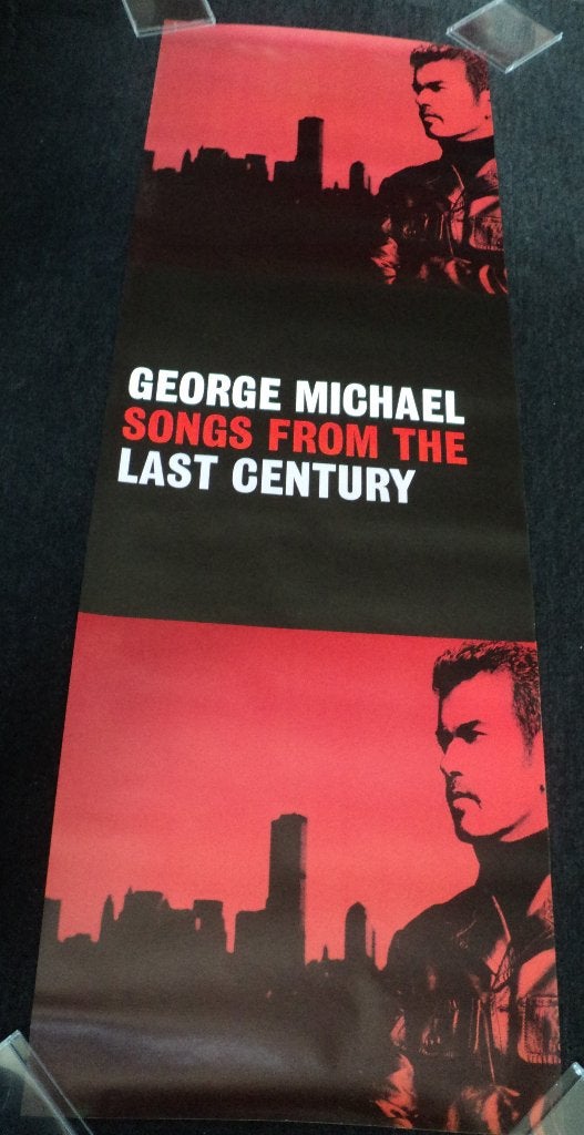 George Michael PROMO POSTER Songs Of The Last Century Wham, George Michael, Verzenden, NvT, Poster, Artwork of Schilderij