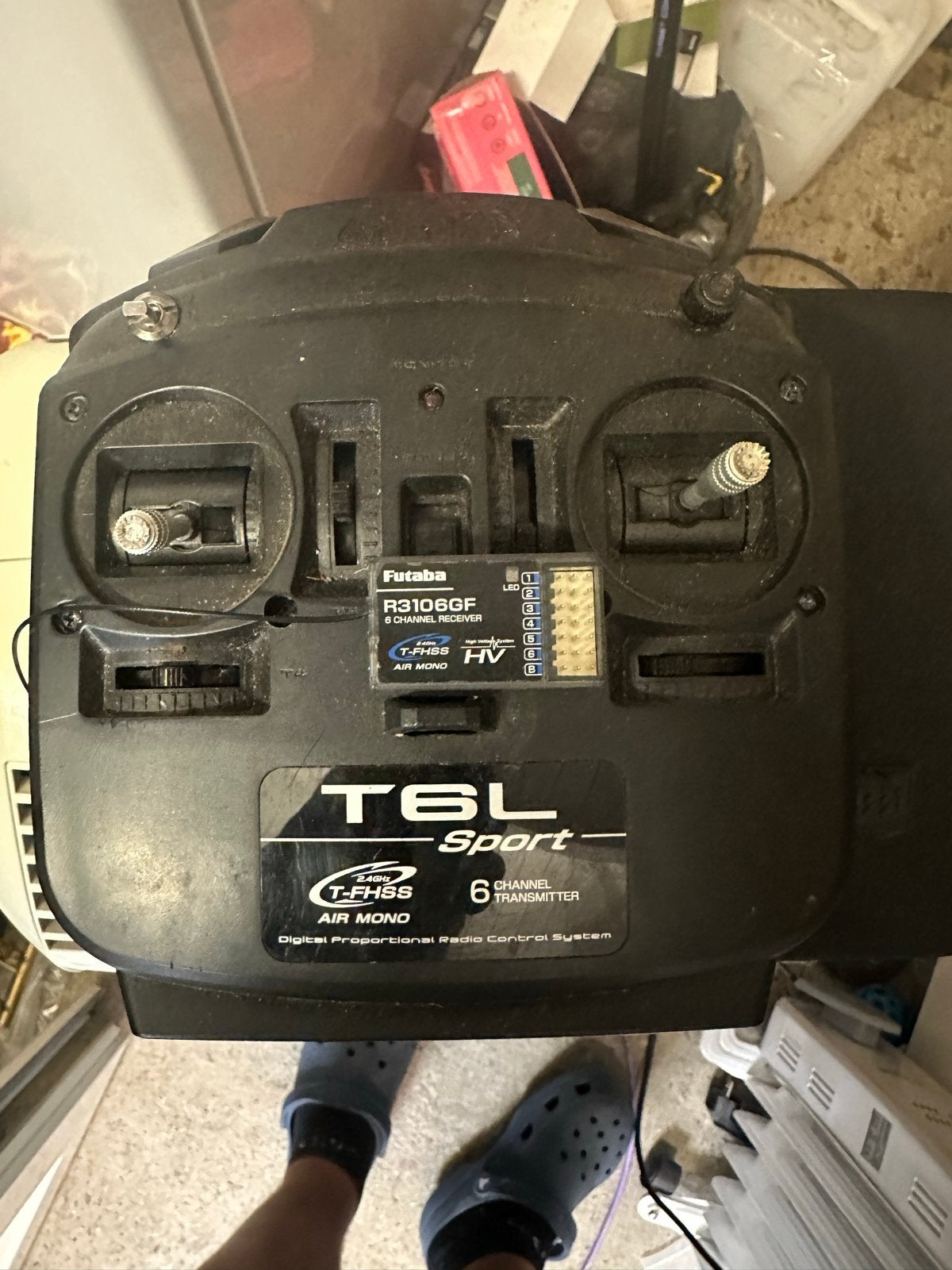 Futaba T6L Sport 6-kanaals zender met R3106GF ontvanger, Hobby en Vrije tijd, Ophalen of Verzenden, Gebruikt