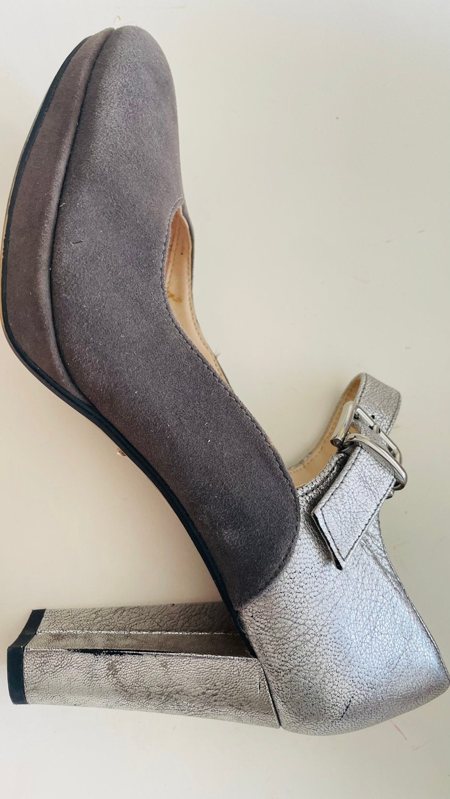 Te koop: leren schoenen, Clarks, taupe, 40, Ophalen of Verzenden, Zo goed als nieuw, Bruin