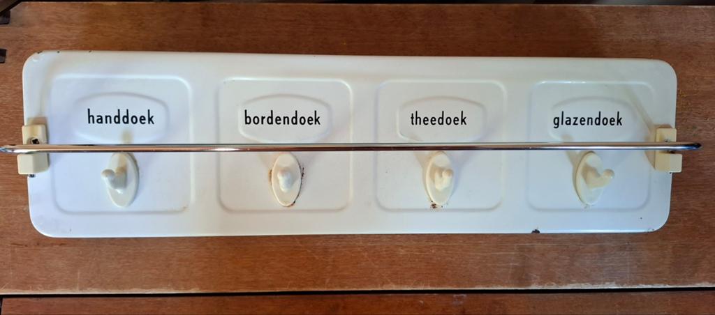 Keukenrekje, handdoekenrekje vintage, Ophalen of Verzenden