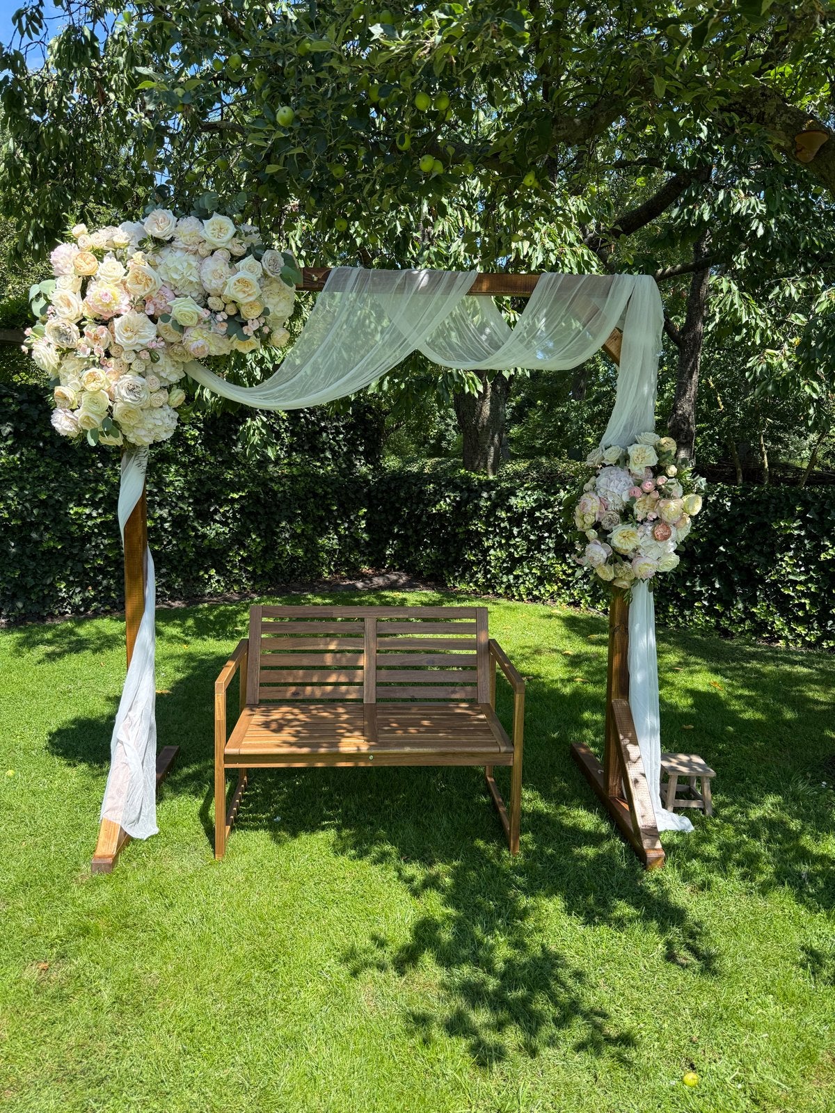 Vuurhouten Trouwboog / Ceremonieboog, Ophalen of Verzenden, Zo goed als nieuw