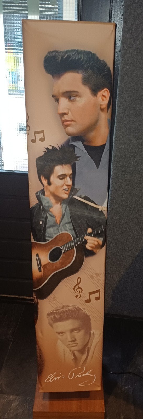 Elvis Presley Rock 'n Roll Legend Vloerlamp, Ophalen, Overige fittingen, Hout, Zo goed als nieuw