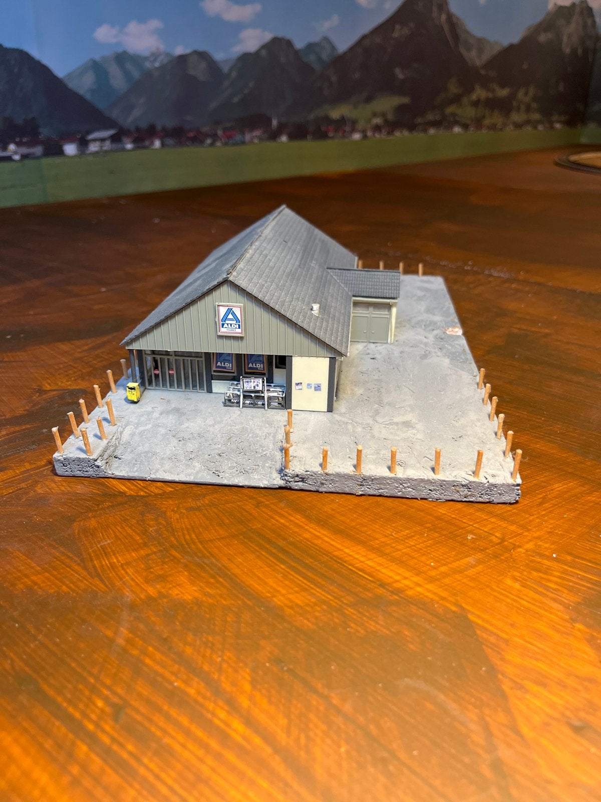 Aldi Supermarkt Modelbouw Schaalmodel, Hobby en Vrije tijd, Modeltreinen | H0, Gebruikt, Ophalen