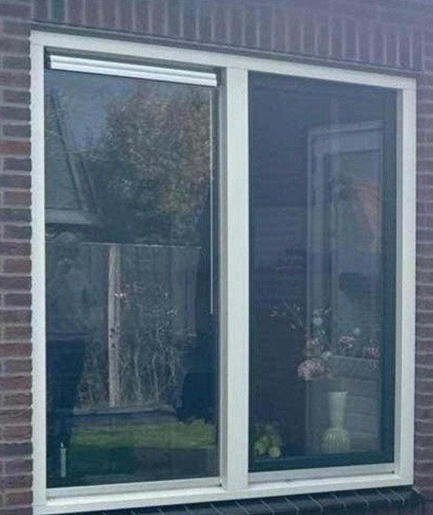 Raamkozijn openslaande raam Hardhout Dubbelglas zgan, Ophalen, Zo goed als nieuw, Gevelraam of Ruit, Dubbelglas