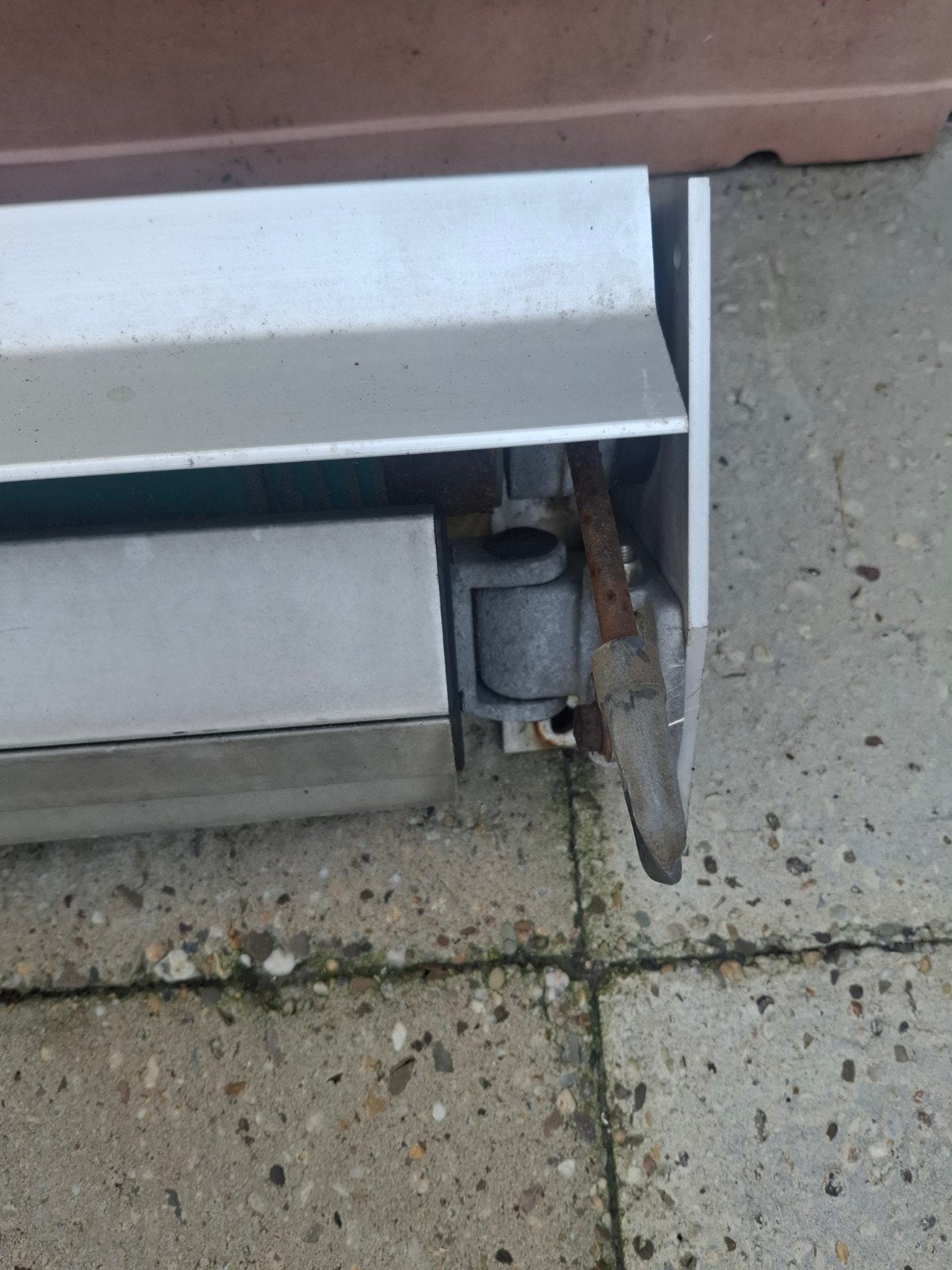 Groen knikarmscherm/zonnescherm in bak 4 meter
2,5 uitval, Tuin en Terras, Zonneschermen, Ophalen, Gebruikt, Overige typen