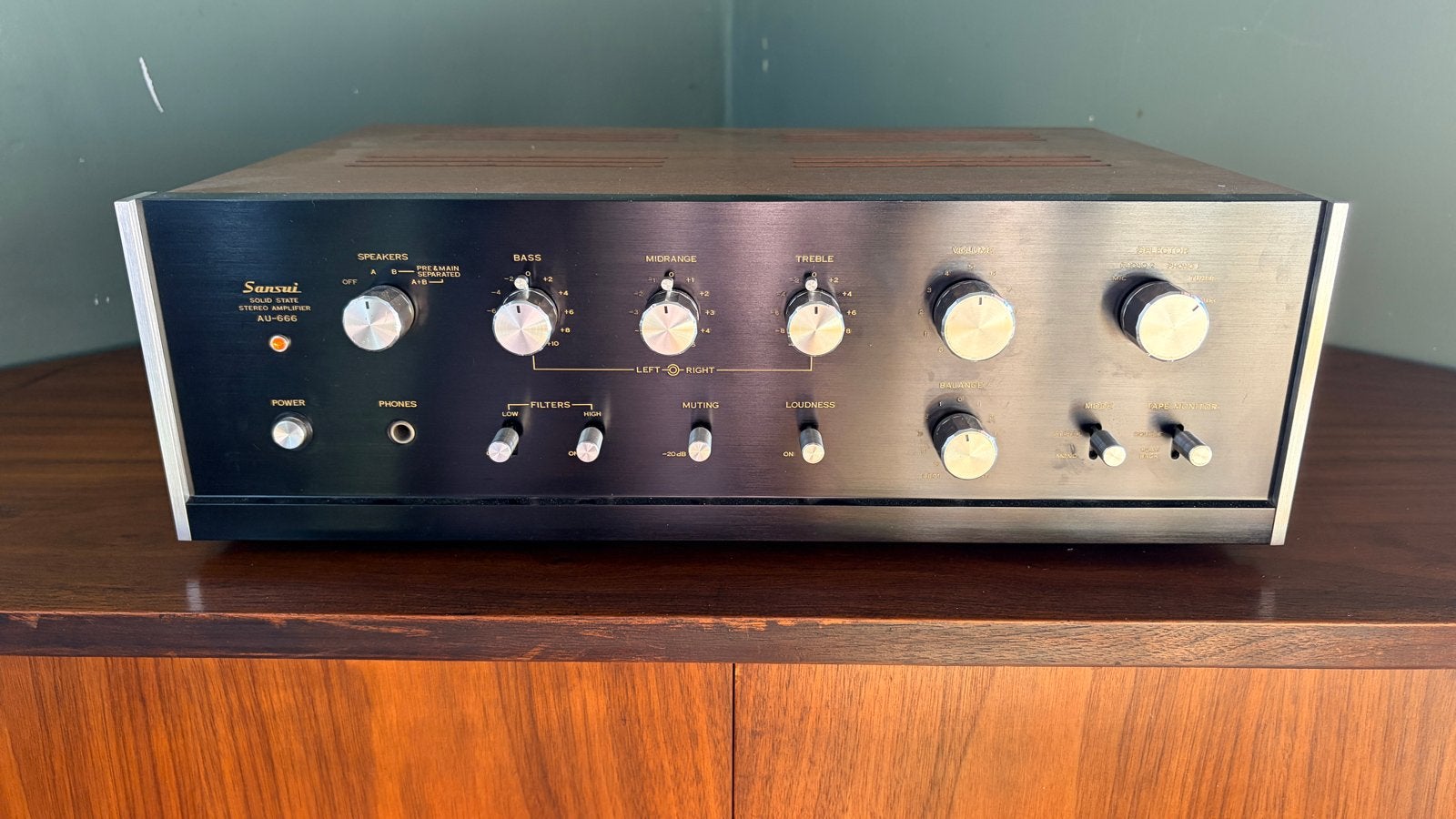 Sansui AU-666 Solid State Stereo Versterker, Overige merken, Ophalen of Verzenden, Zo goed als nieuw, 60 tot 120 watt