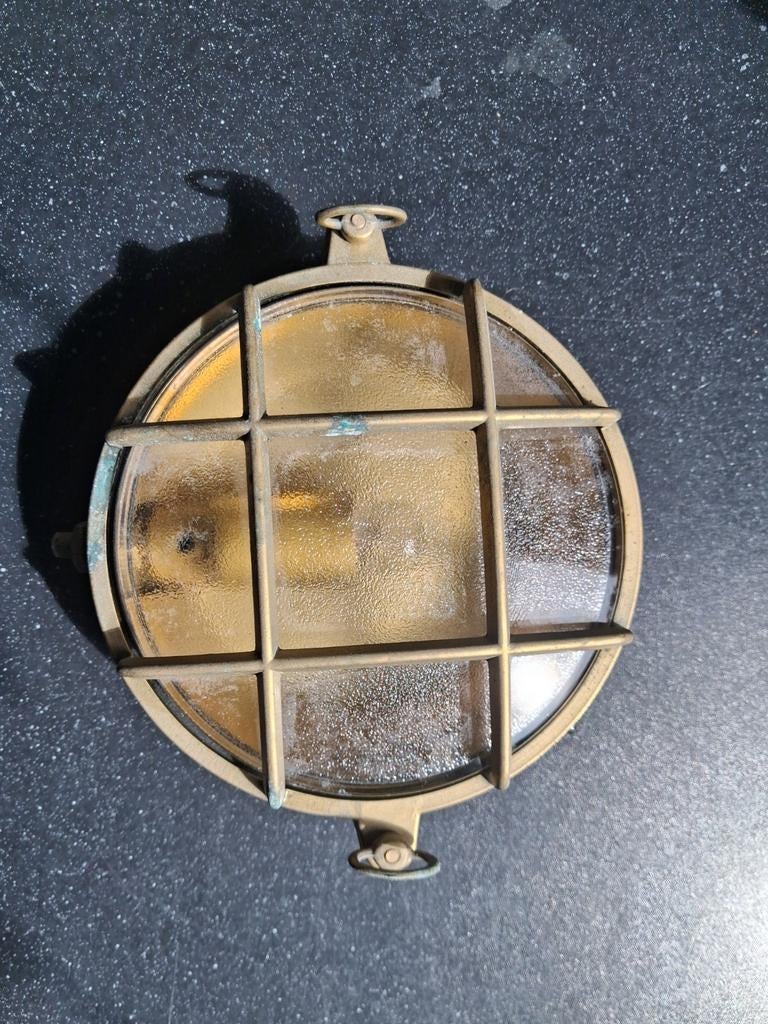 Vintage Messing Patrijspoort Lamp - Maritieme Stijl, Ophalen