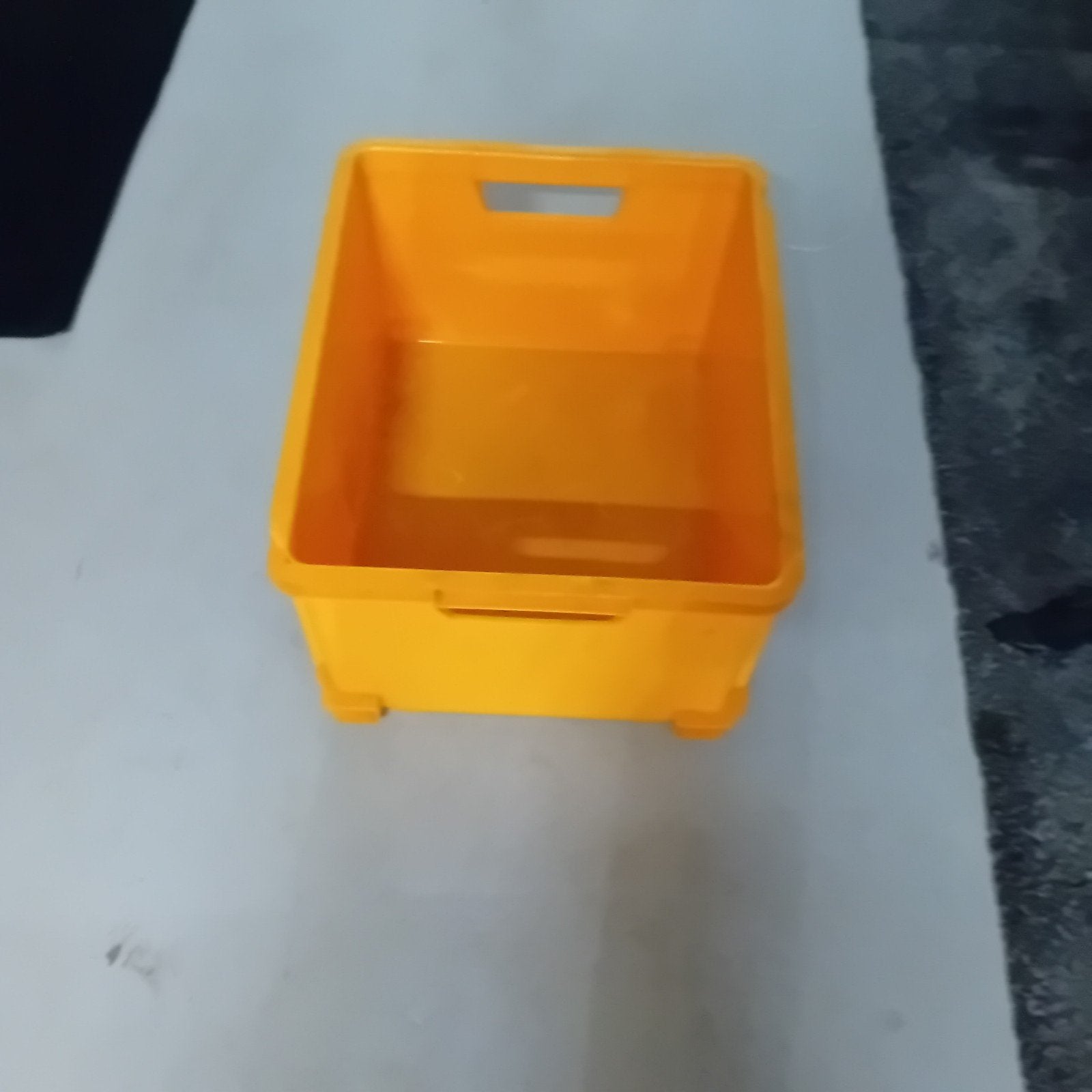 Gele opbergbak, Ophalen of Verzenden, Gebruikt