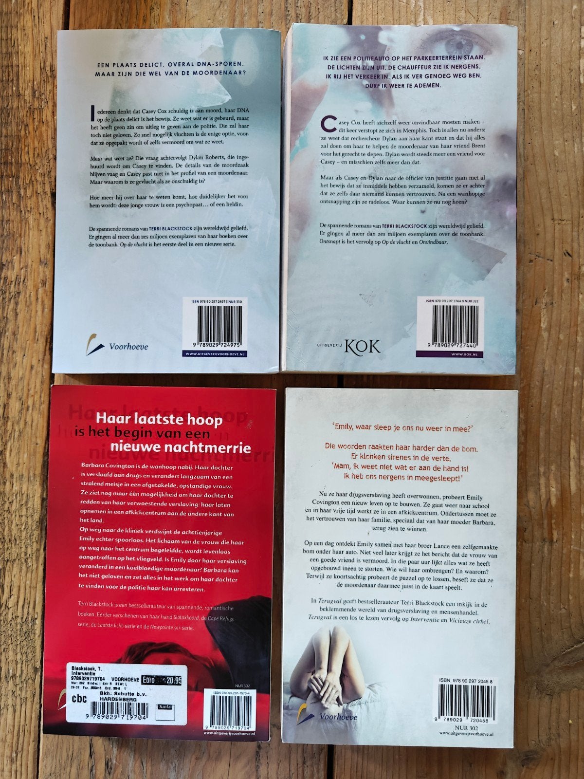 4 Boeken van Terri Blackstock., Ophalen of Verzenden, Zo goed als nieuw