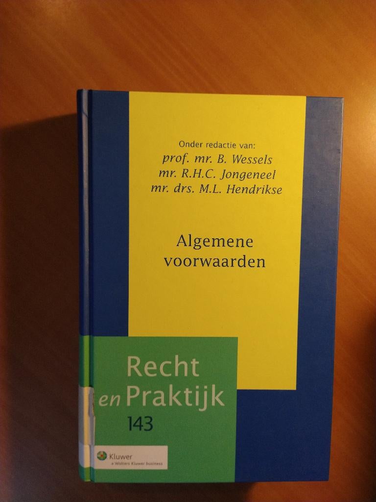 Algemene voorwaarden. Wessels, B. ea., Ophalen of Verzenden, Zo goed als nieuw, Sociale wetenschap