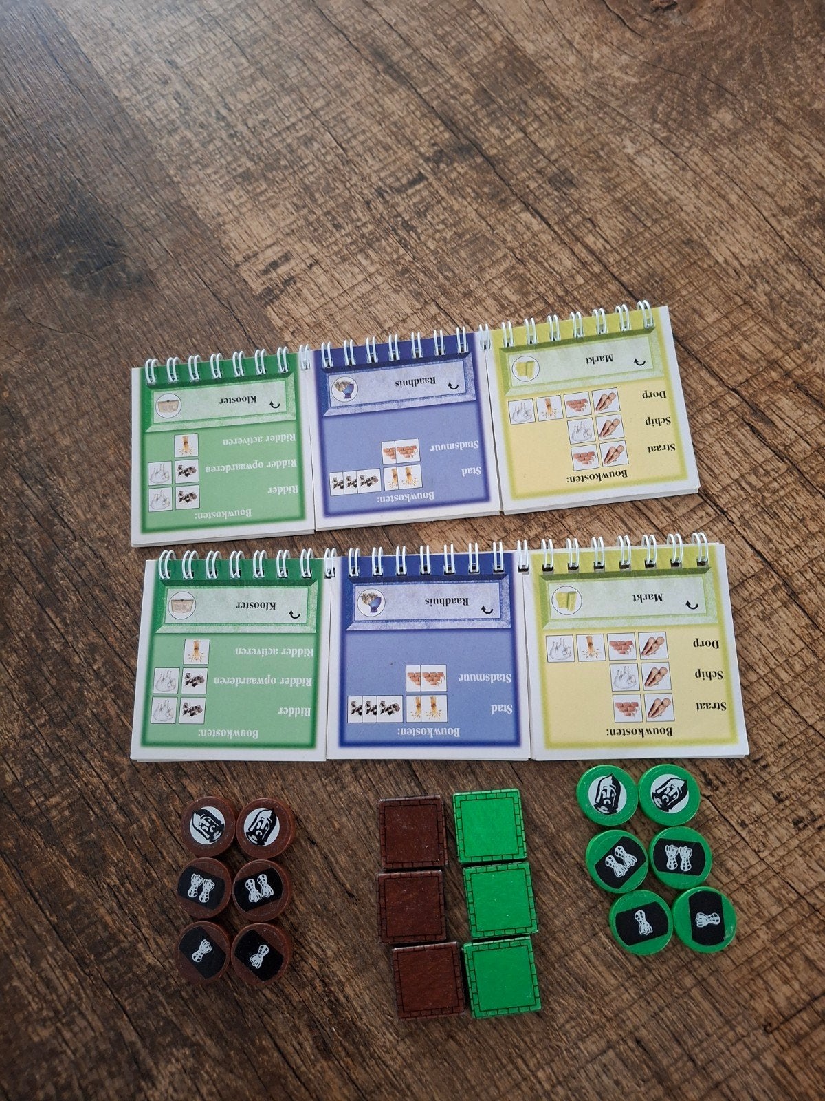 steden en ridders 2 kalenders en speelstukken 5-6, Ophalen of Verzenden