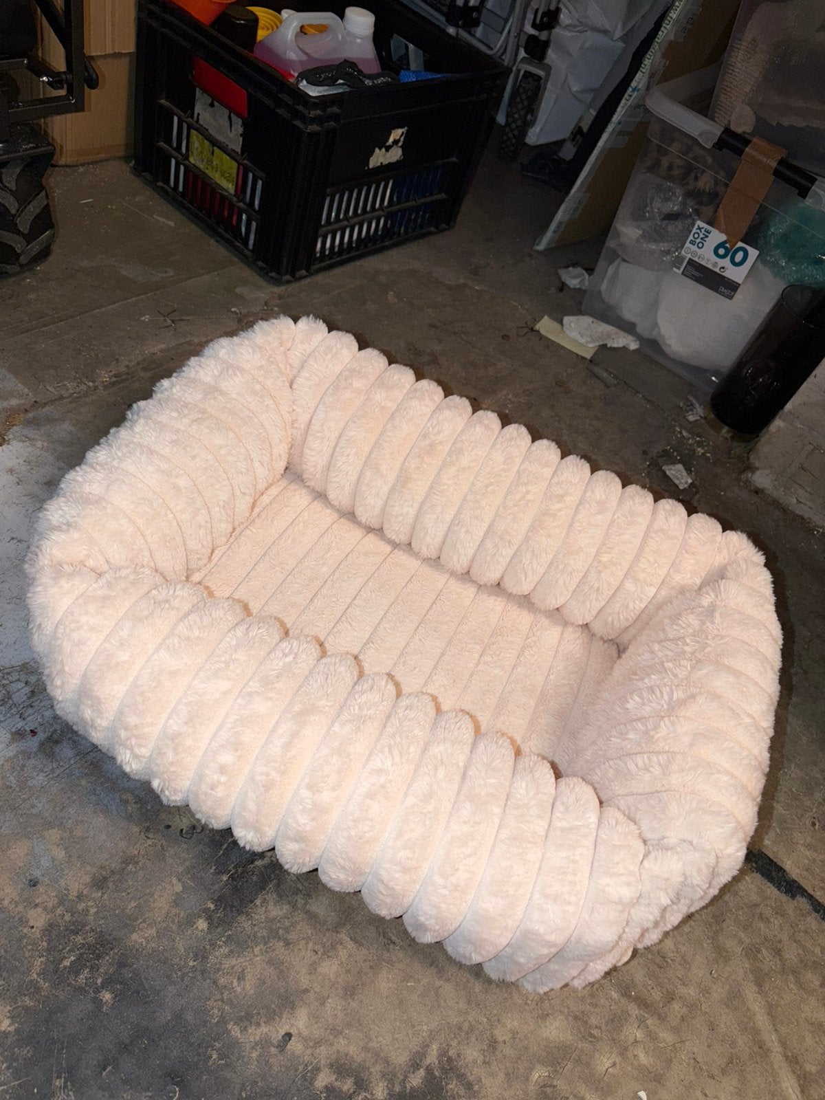 Intratuin fluffy hondenmand beige, Ophalen of Verzenden, Zo goed als nieuw, Polyester