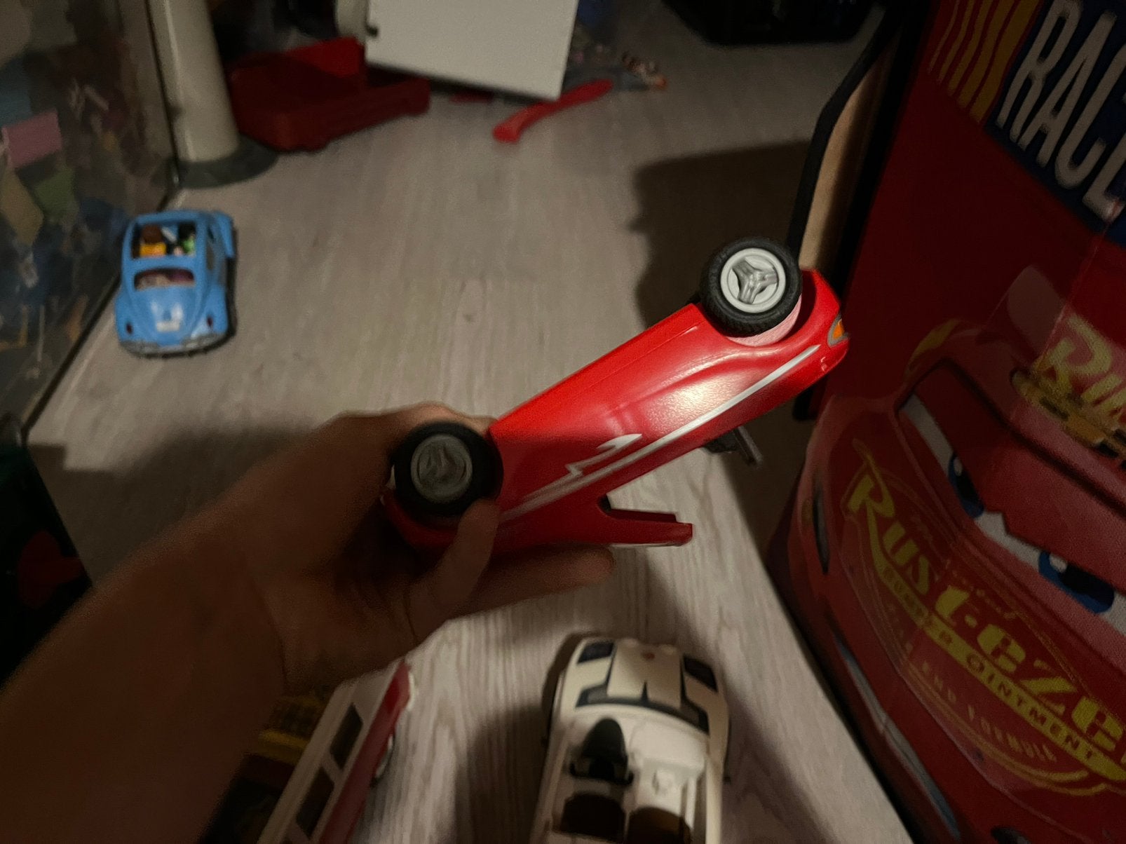 Klein rood playmobil autotje, Ophalen, Gebruikt, Voertuig