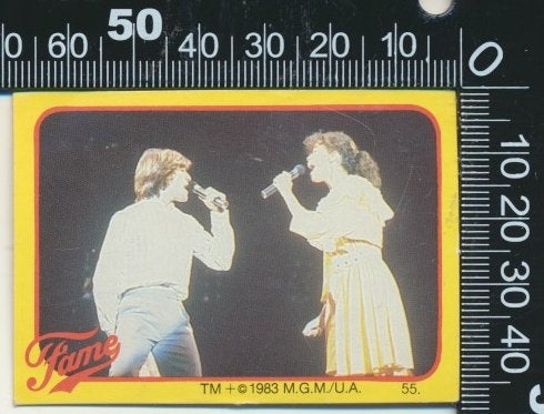 Sticker: Fame (7), Ophalen of Verzenden, Zo goed als nieuw, Film, Tv of Omroep