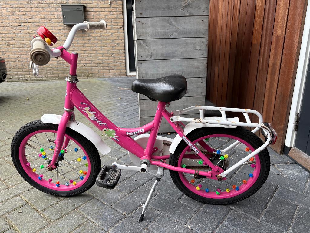 Meisjesfiets, Ophalen, Gebruikt, 16 inch
