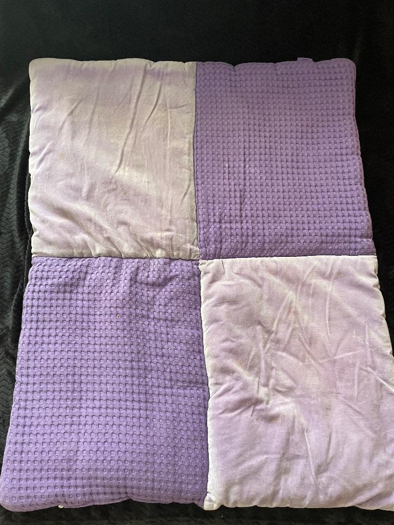 Boxkleed lila/paars Jollein, Kinderen en Baby's, Boxen, Ophalen, Zo goed als nieuw, Rechthoekig, Boxkleed