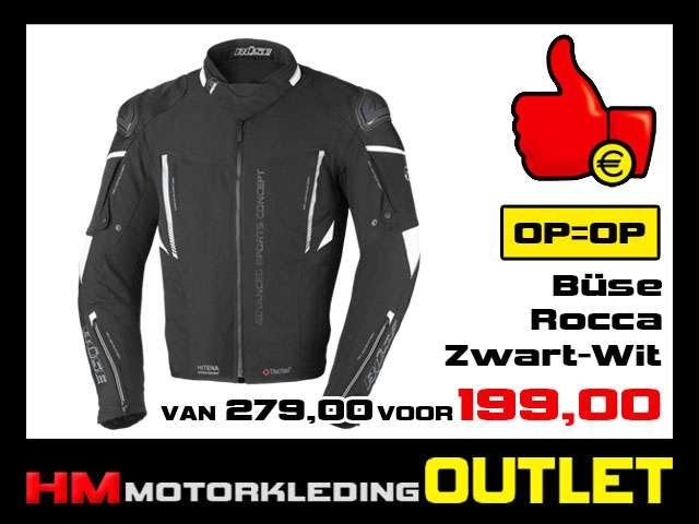 Textiel motorjas Buse Rocca All-Season Zwart-Wit, Info@huybersmotoren.nl, Jas | textiel, HM - Sale, NL