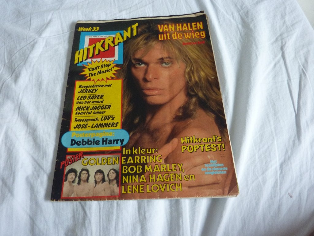 HITKRANT NR 33 1980-EARRING--KISS-LUV-SMOKIE-J KAAGMAN-HAGEN, Verzamelen, Verzenden, 1960 tot 1980, Tijdschrift