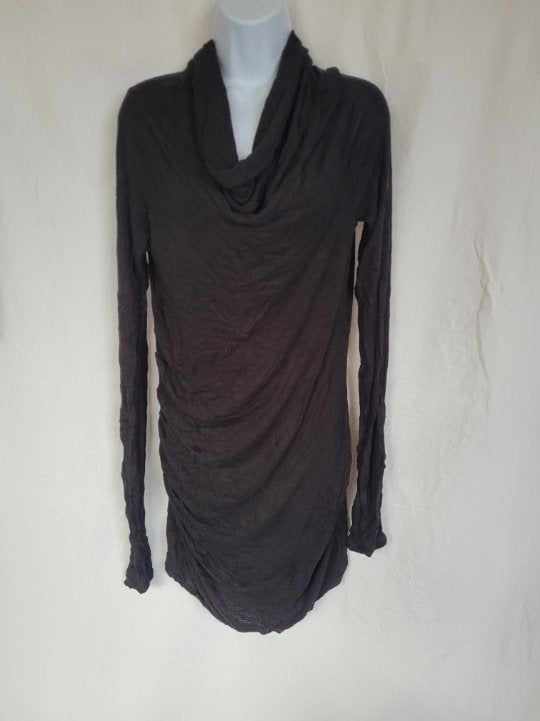 Leuke zwarte jurk met kol mt XL merk Object, ., Zwart, Maat 46/48 (XL) of groter, Ophalen of Verzenden