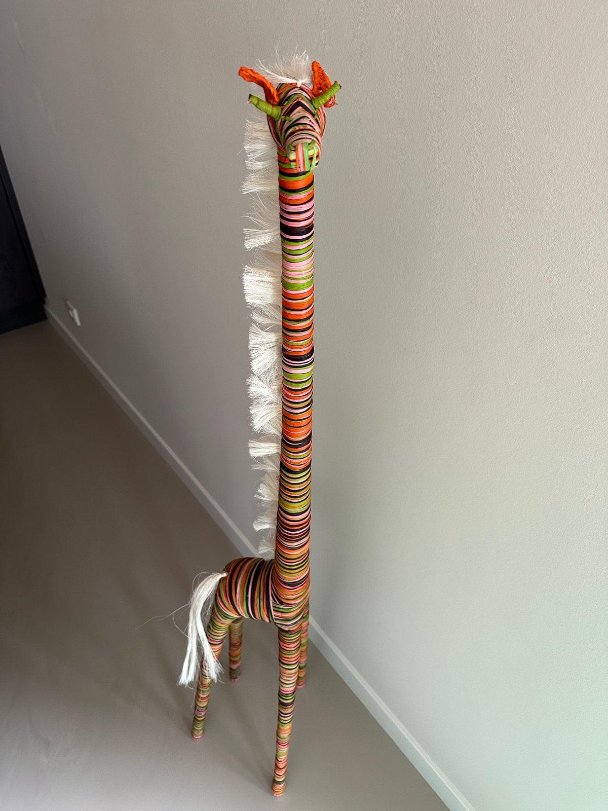 Decoratieve Giraffe Beeld - Kleurrijk en Uniek, Ophalen, Meerkleurig, Overige stijlen, Zo goed als nieuw