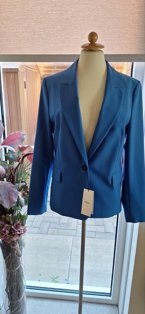 Koningsblauw nwe ongedragen colbert S.Oliver in blauw in 40, Kleding | Dames, Maat 38/40 (M), Blauw, Nieuw, Ophalen of Verzenden