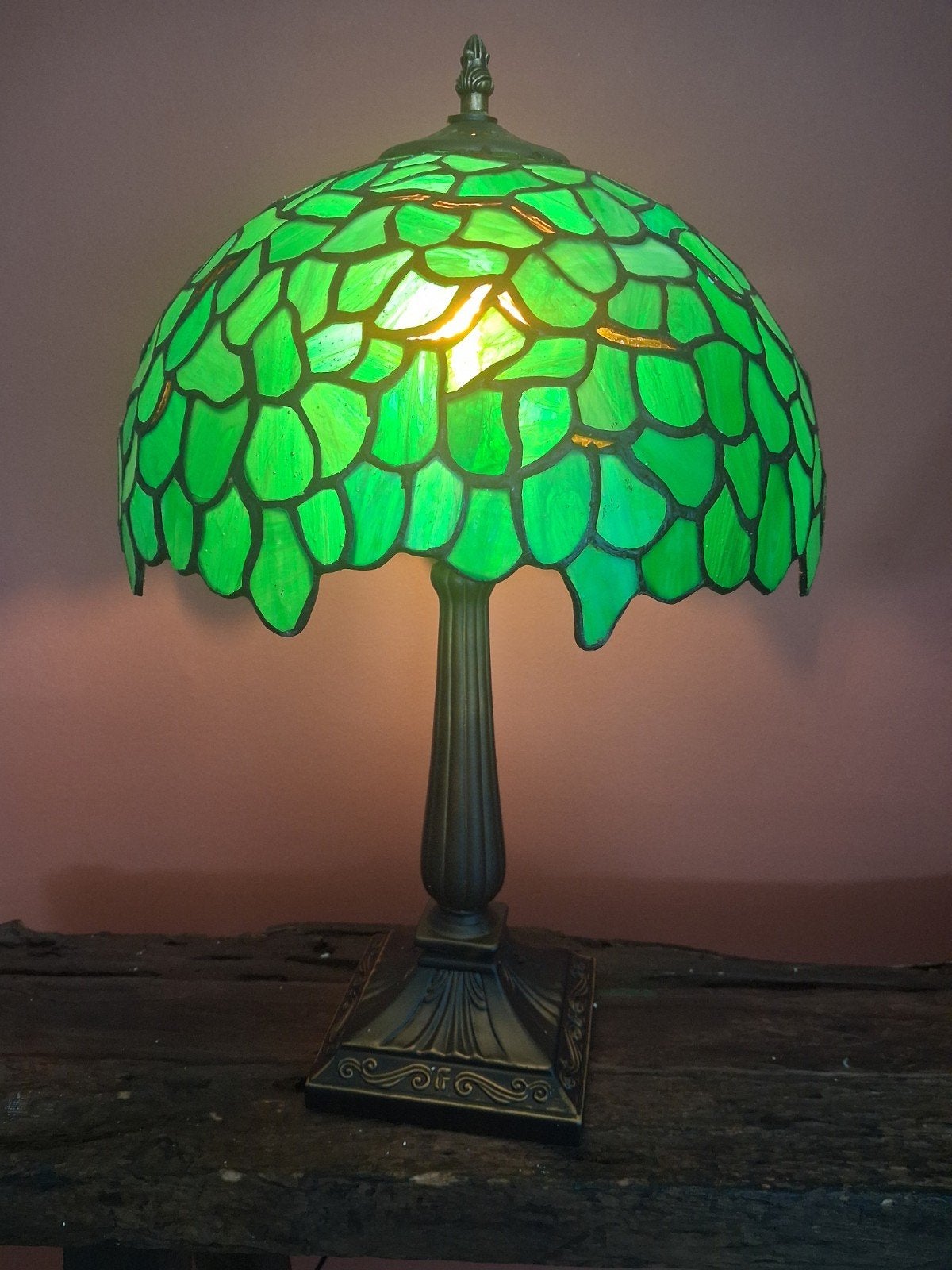 Foto 2 van Taffellamp tiffanny style 48 cm hooog