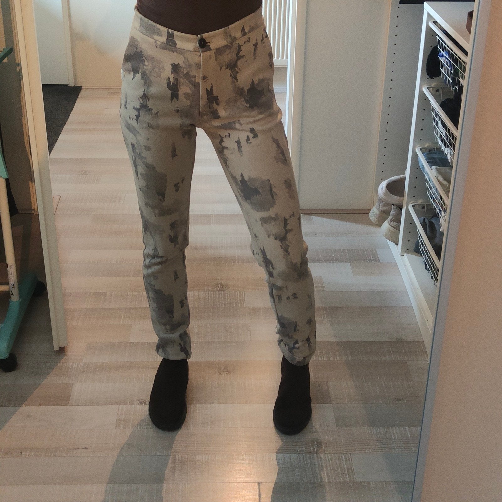 Penn&Ink N.Y. Broek met print - Maat XS, Beige, Ophalen of Verzenden, Maat 34 (XS) of kleiner, Lang