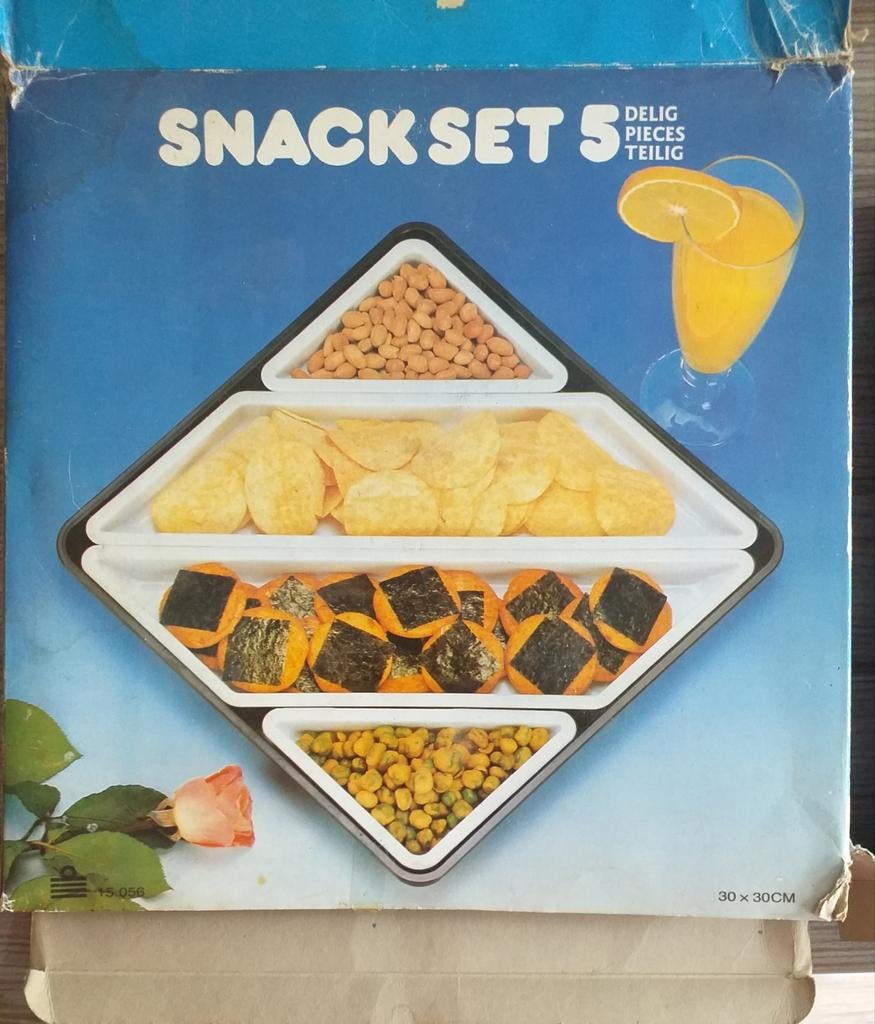 Snack set 5-delig, Ophalen of Verzenden, Gebruikt