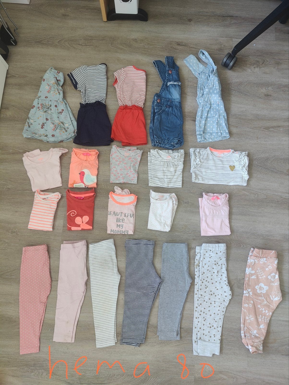 Kledingpakket meisje maat 80 Hema zomer, Kinderen en Baby's, Babykleding | Maat 86, Gebruikt, Meisje, Ophalen of Verzenden, Setje
