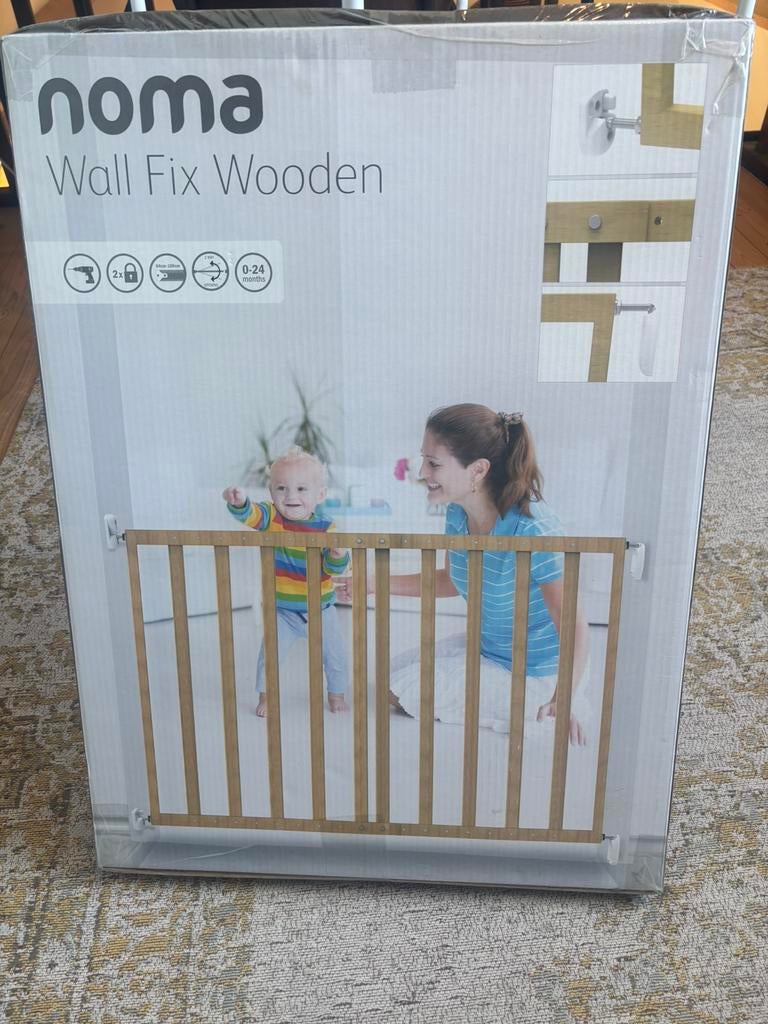 Noma Wall Fix Wooden traphekje, Ophalen, Nieuw, Hout, 100 tot 115 cm