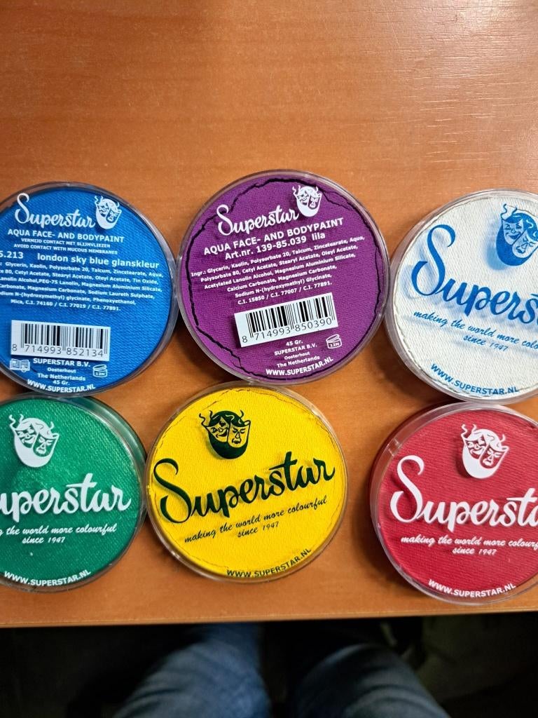 Superstar Schmink 45 gr diverse kleuren, Ophalen, Nieuw, Overige