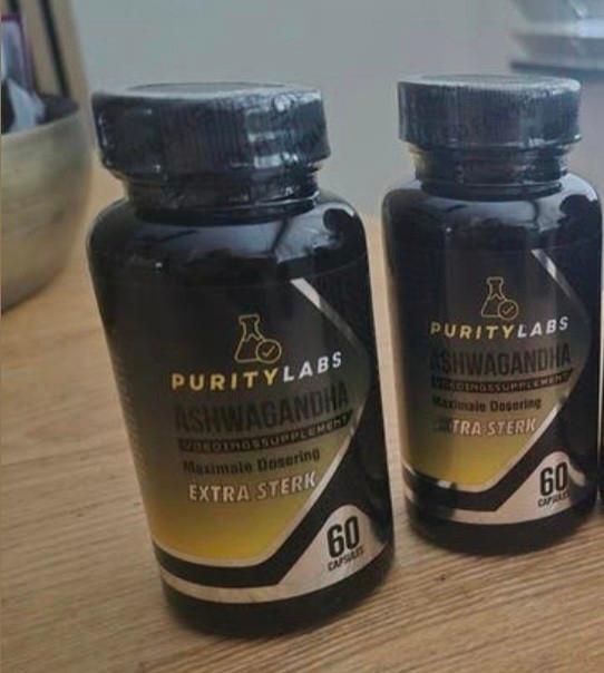 Puritylabs Ashwagandha Extra Sterk - 60 capsules, Ophalen of Verzenden, Nieuw, Poeder of Drank