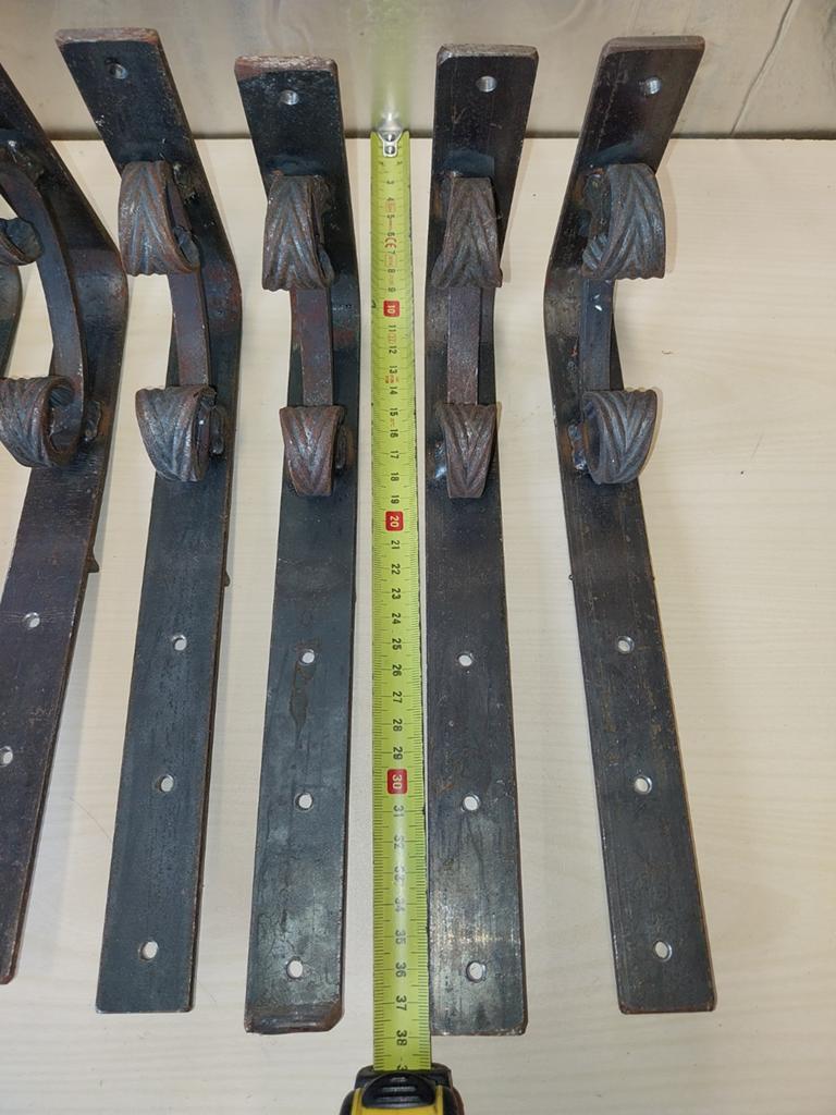 13 Handgesmede ijzeren wandhaken - Rustiek & Bijenwas, Ophalen of Verzenden