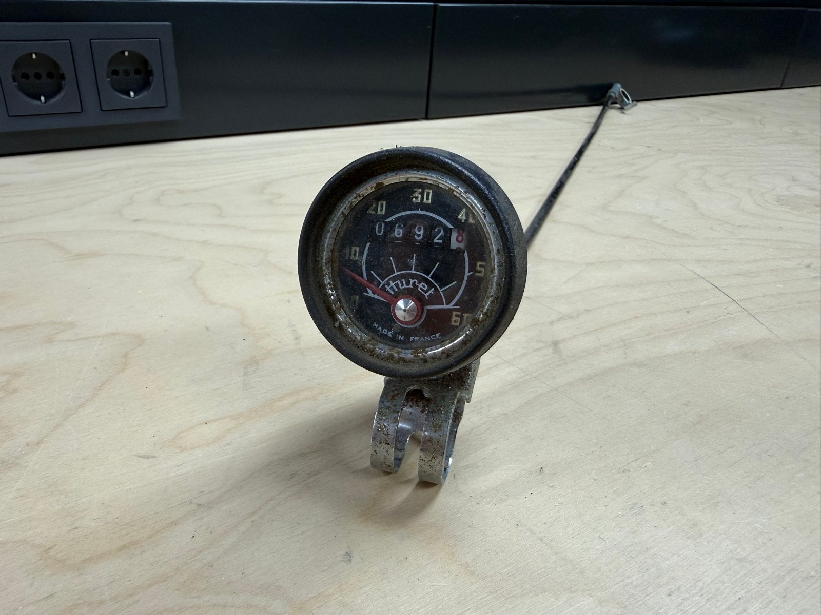 Huret Retro Racefiets Kilometerteller/Snelheidsmeter, Ophalen of Verzenden, Snelheidssensor, Gebruikt