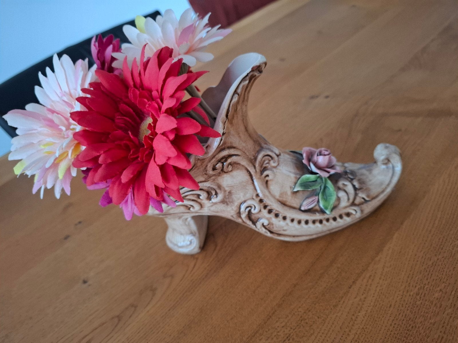Capodimonte porseleinen schoen ( bloempot ), Antiek en Kunst, Antiek | Porselein, Ophalen of Verzenden