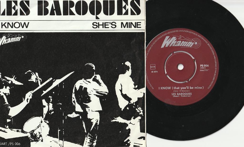 Les Baroques – I Know & She's Mine NEDERBEAT 1966 zgst, Cd's en Dvd's, Vinyl Singles, Gebruikt, Pop, Ophalen