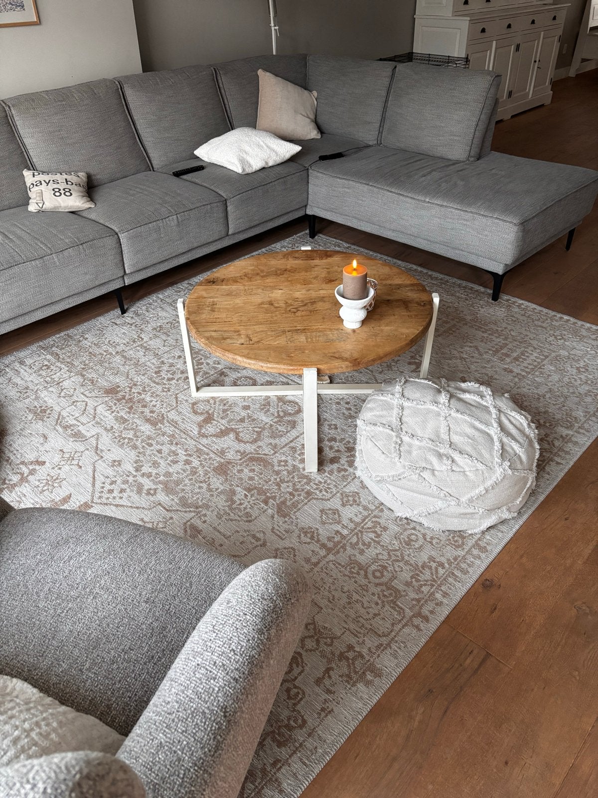 Nieuw NOUS Living Vloerkleed Tulia (290x200 cm), Ophalen, Beige, 200 cm of meer, Zo goed als nieuw