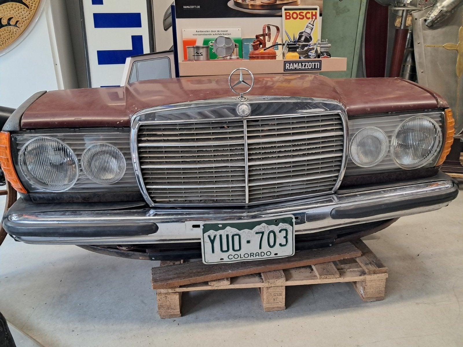 Mercedes Benz W123 decoratie voorkant front prachtig item, Ophalen, Eu, Gebruikt, Eu