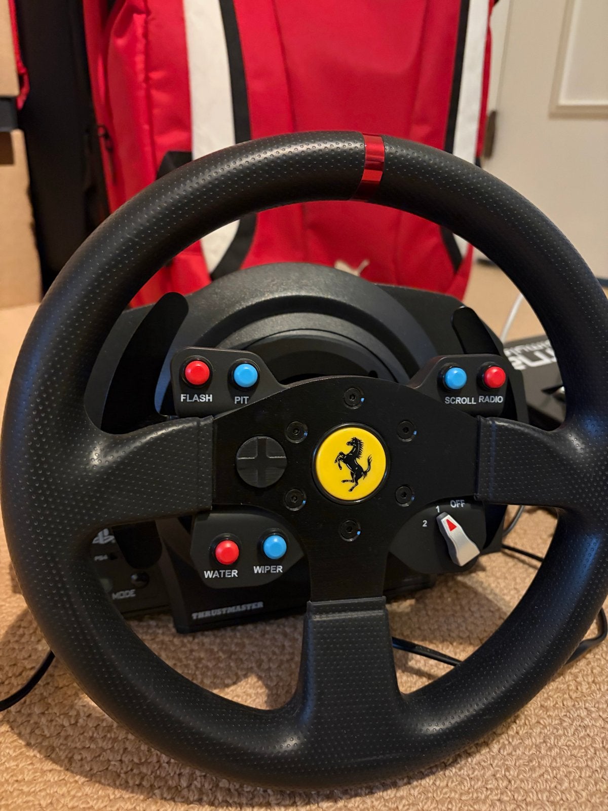 Thrustmaster T300 met Ferrari evo stuur, Ophalen of Verzenden, Zo goed als nieuw, Stuur of Pedalen, PlayStation 3