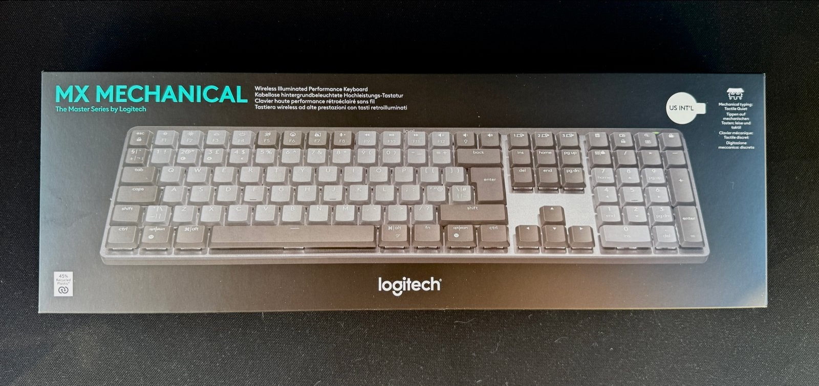 Logitech MX Mechanical - nieuw in doos, Draadloze ontvanger, Ophalen of Verzenden, Zo goed als nieuw, Draadloos
