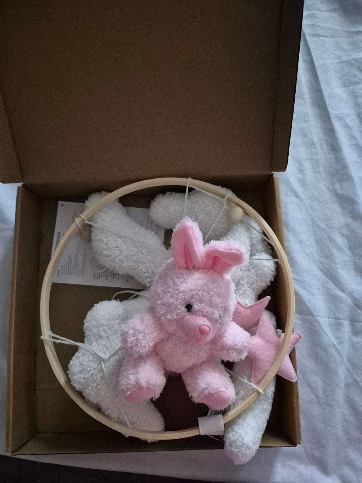 Hangende Babymobiel met Teddybeer, Ophalen of Verzenden, Nieuw, Mobiel
