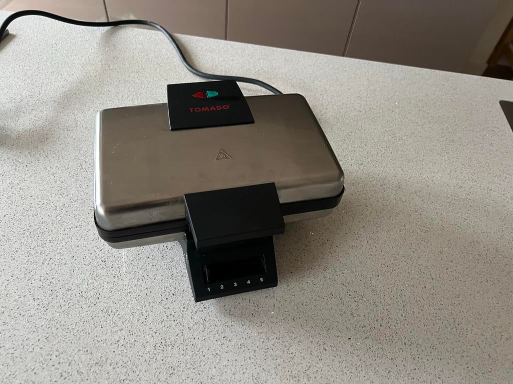 Tomado Dubbele Wafelijzer - 5 Standen - niet vaak gebruikt, Ophalen, Gebruikt