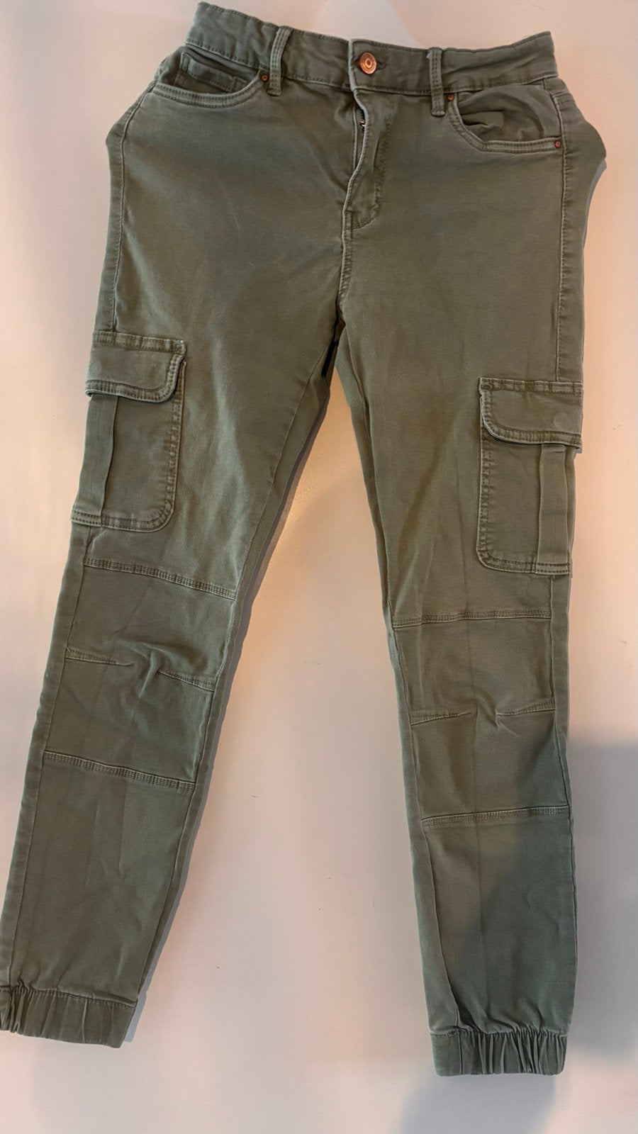 Only groene cargo broek maat 40-32, Zo goed als nieuw, Lang, Groen, Ophalen