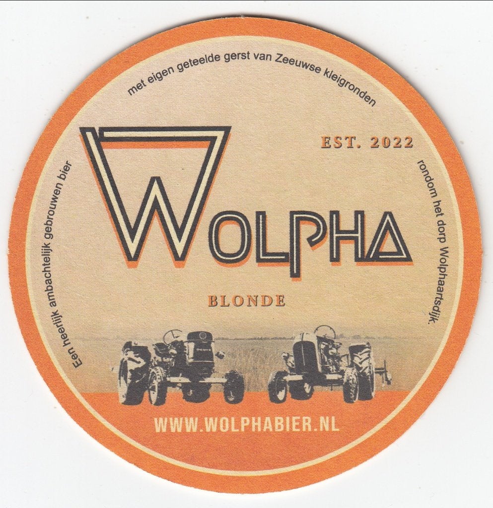 1 WOLPHA BIERVILTJE, Ophalen of Verzenden, Gebruikt, Viltje(s), Overige merken