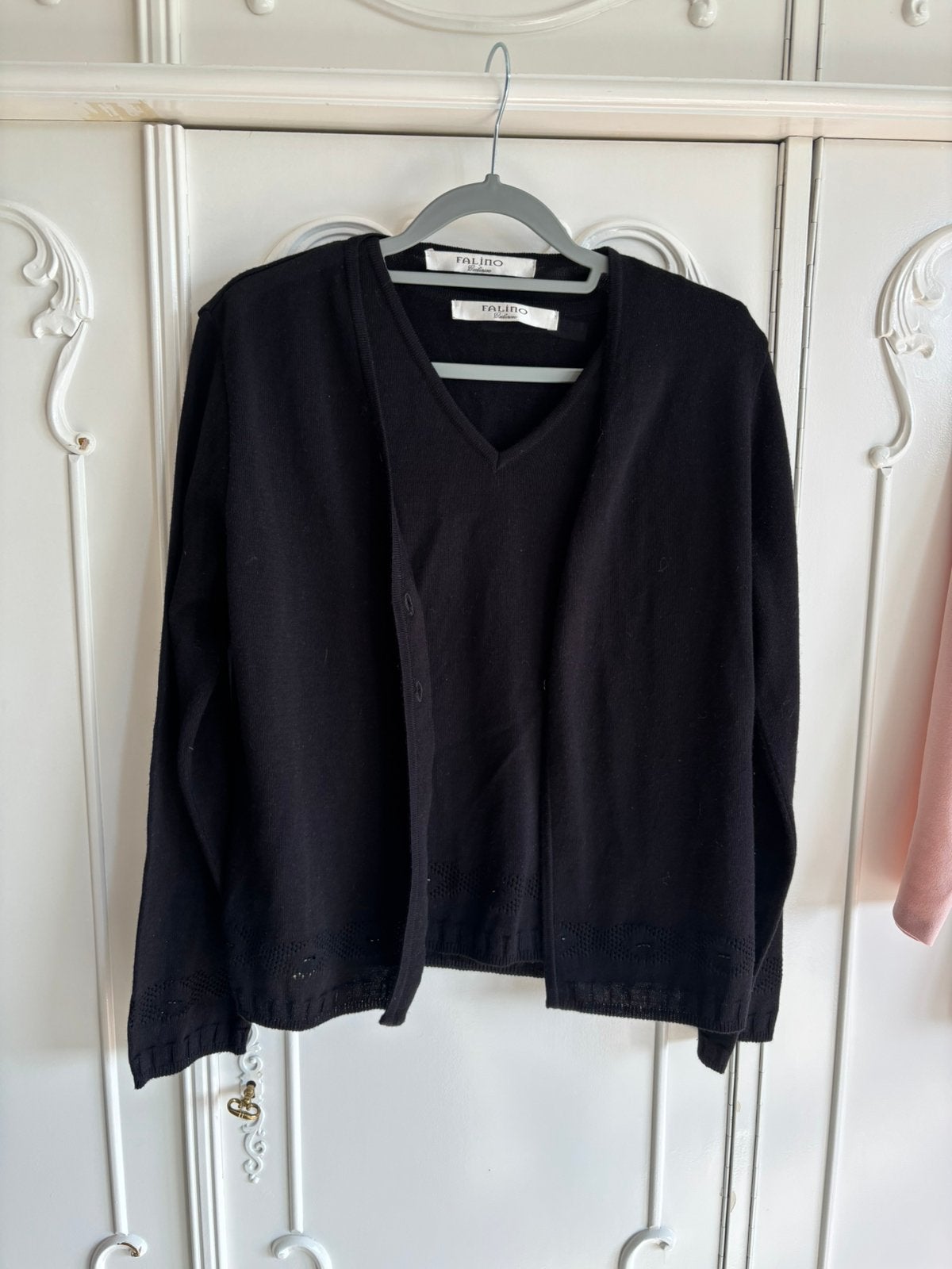 Nieuw top en vest twinset merk Falino maat 38, Ophalen of Verzenden, Nieuw, Maat 38/40 (M), Zwart