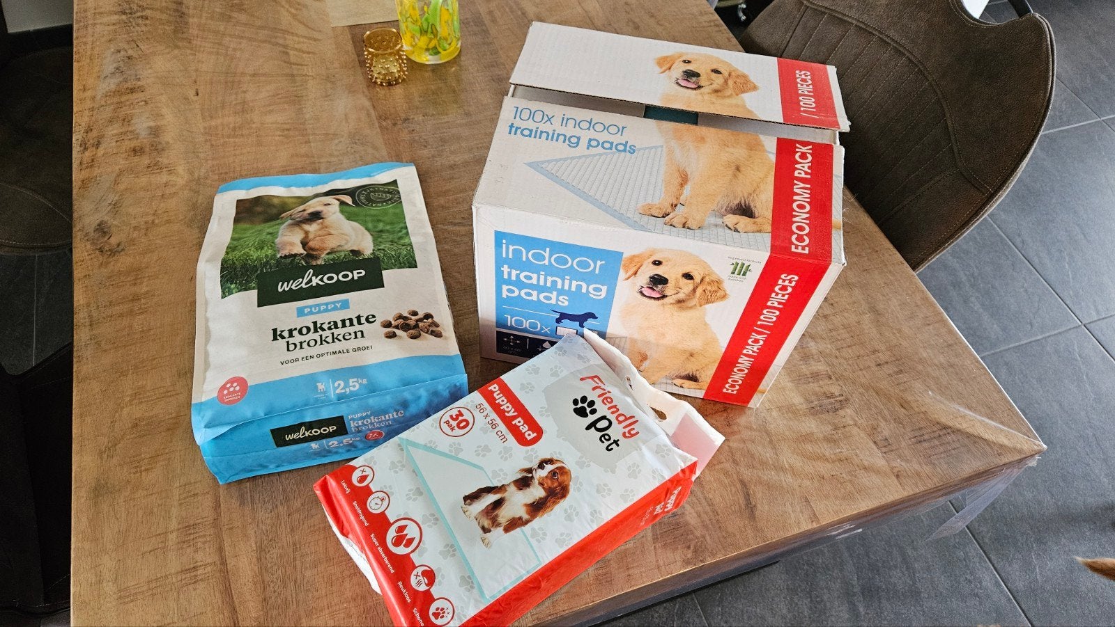 Puppy pakket (puppybrokken en pads), Ophalen, Nieuw
