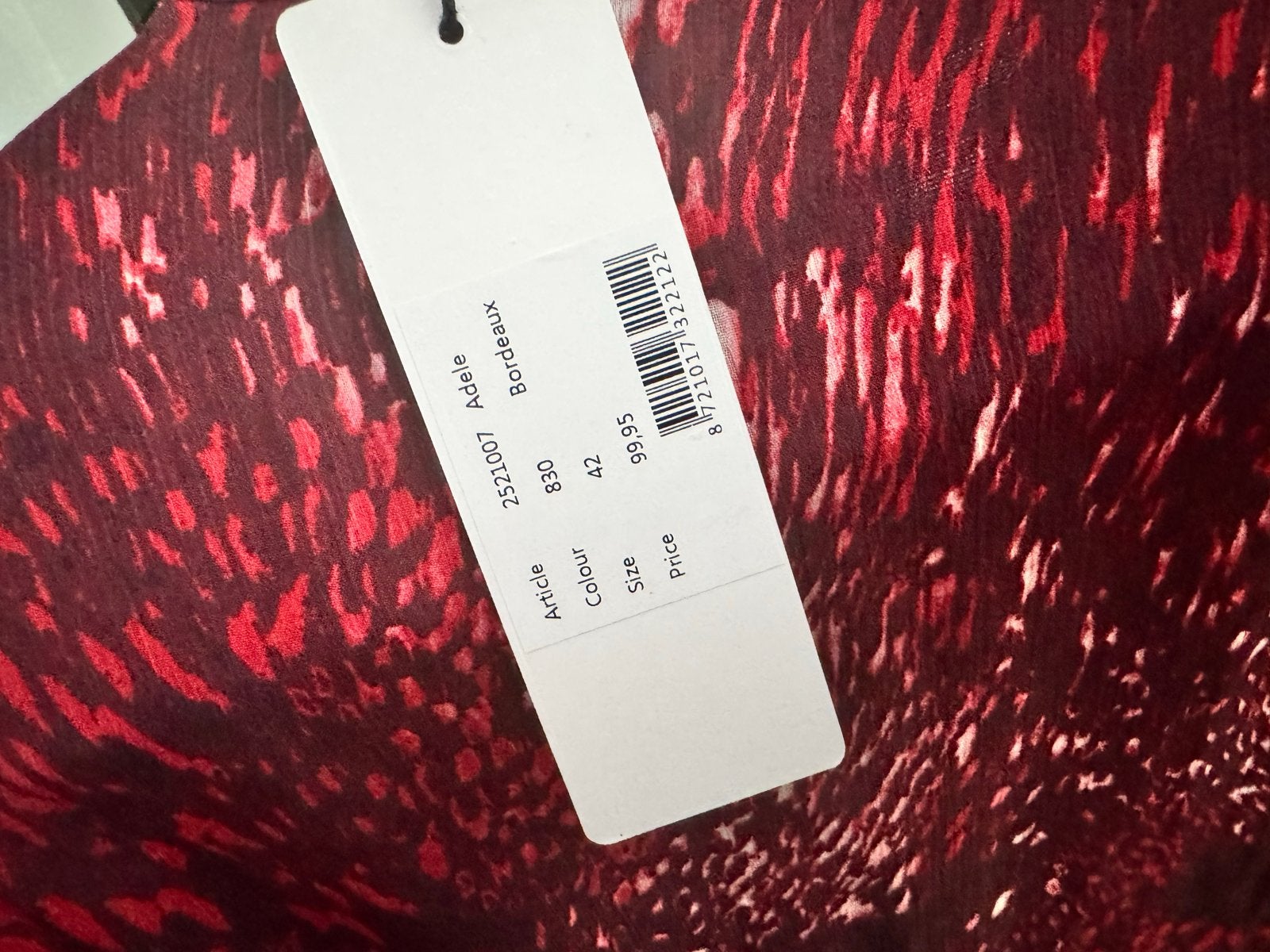 Label dot blouse, Ophalen of Verzenden, Nieuw, Maat 42/44 (L), Rood