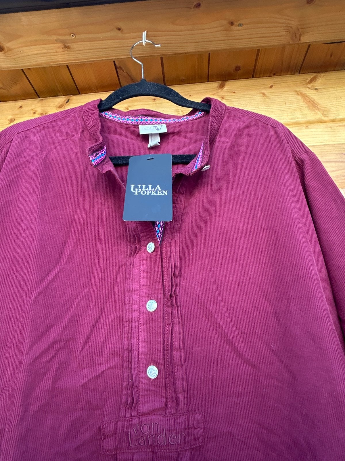 Nieuwe Ulla Popken -Corduroy jurk- Maat 58., Maat 46/48 (XL) of groter, Nieuw, Ophalen of Verzenden, Rood