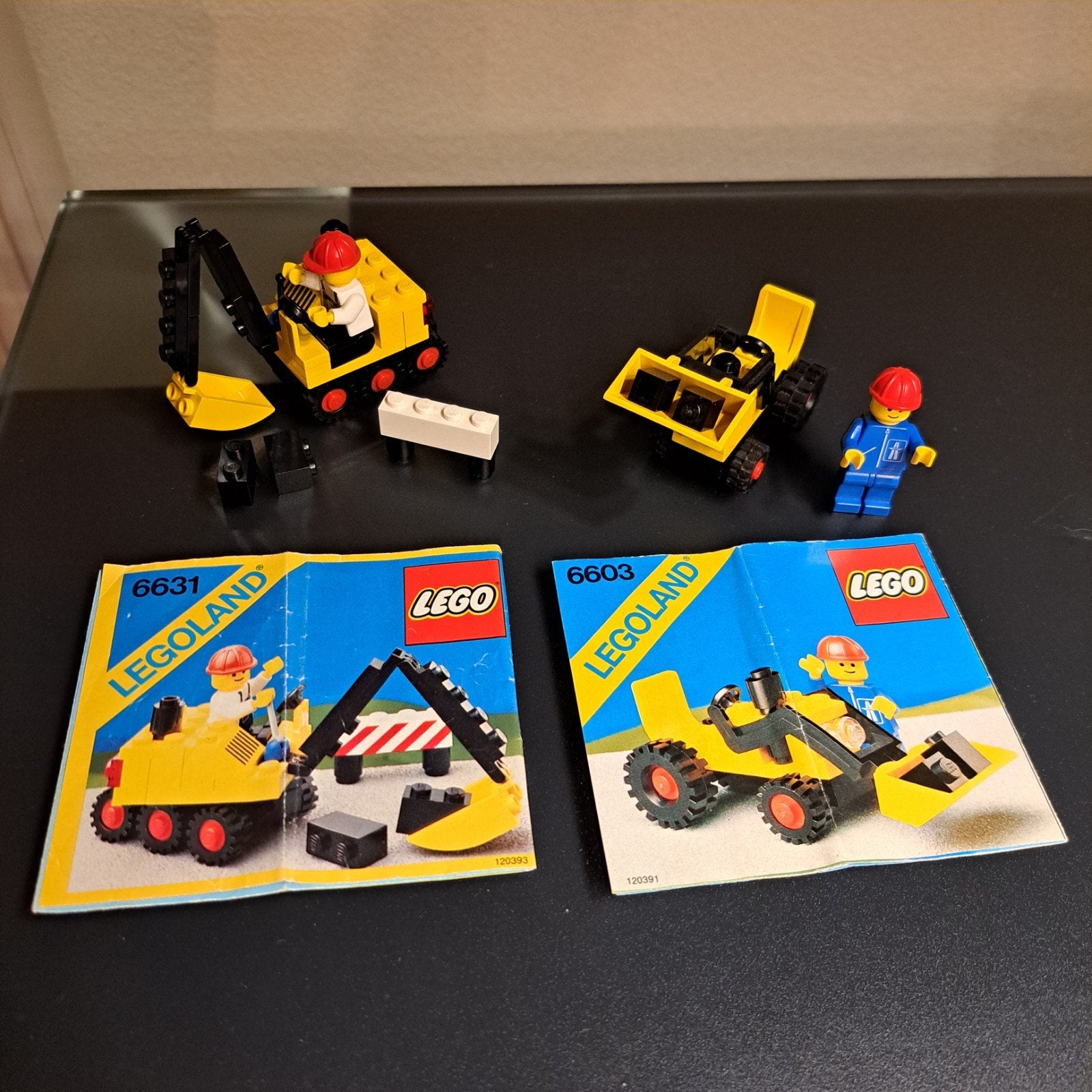 Legoland 6631 Steam shovel en 6603 Shovel truck.

Het sticke, Ophalen of Verzenden, Zo goed als nieuw, Lego