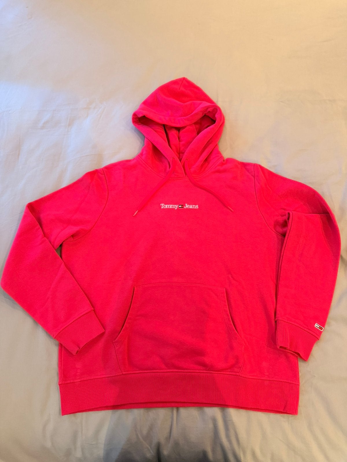 Tommy Jeans hoodie maat XL, Ophalen of Verzenden, Zo goed als nieuw, Maat 42/44 (L), Roze